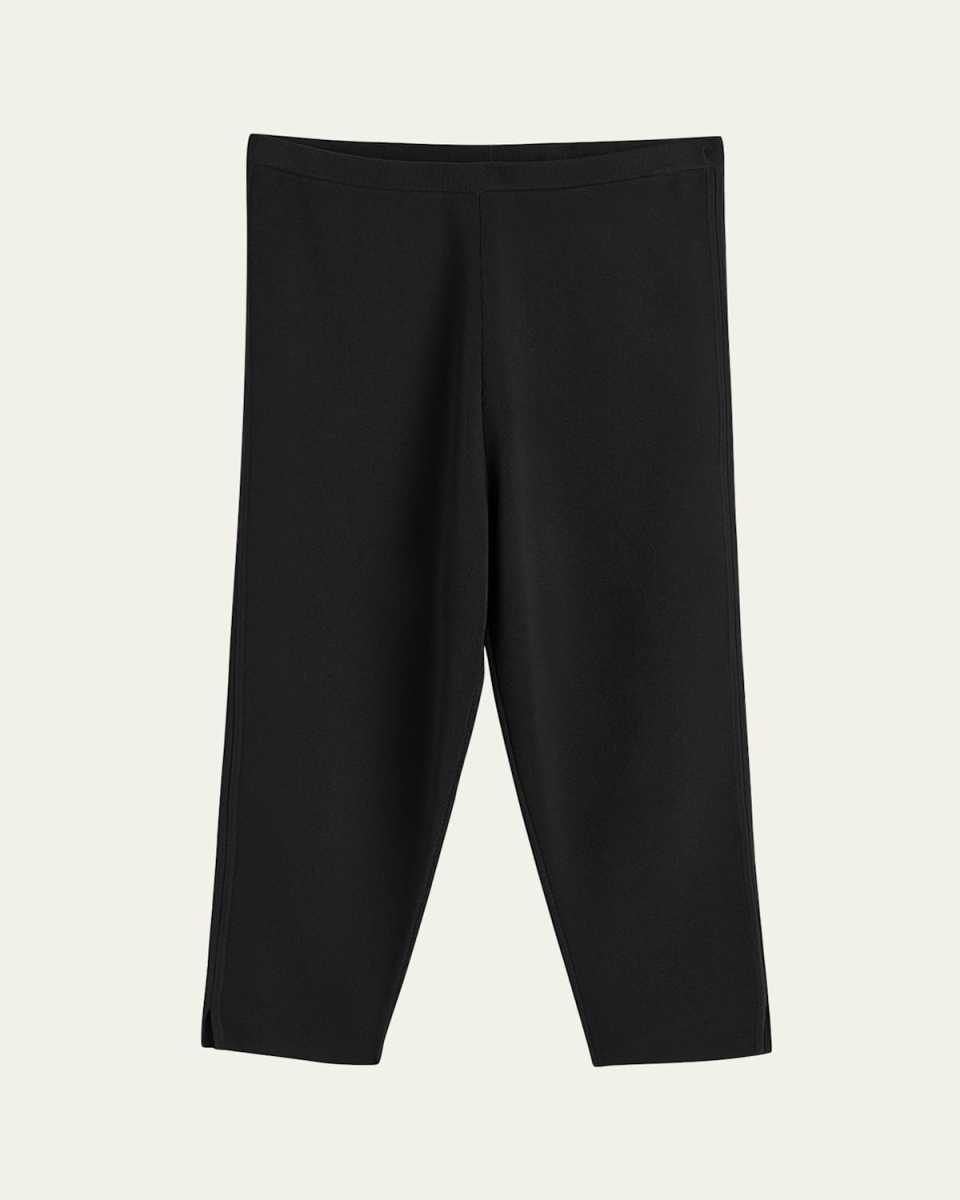Compact Knit Capri Trousers